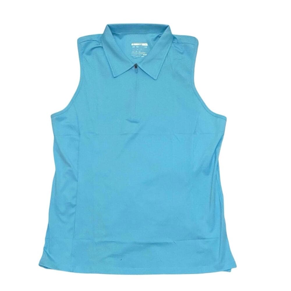 Tacvasen Women’s Sleeveless Polo Shirt Zip up Collared UPF 50 Size Large - Thumbnail 5