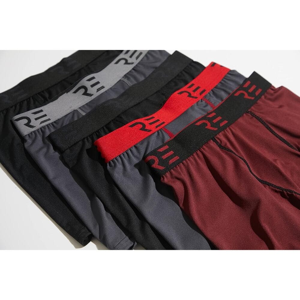 5 Pack: Youth Boys' Compression Shorts - Performance Boxer Briefs Athletic