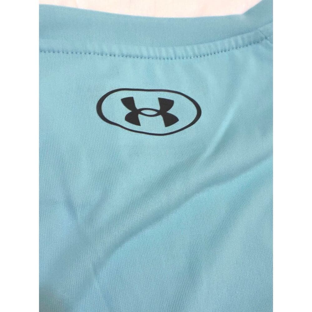 Under Armour Blue Tech Textured Short Sleeve Shirt - Thumbnail 2