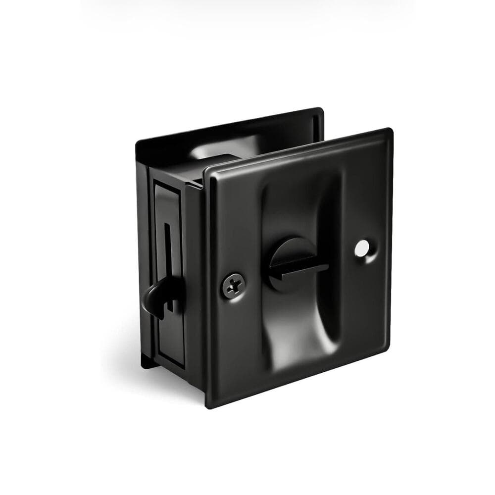 Privacy Sliding Door Lock with Pull - Replace Old Or Damaged Pocket Locks - Thumbnail 8