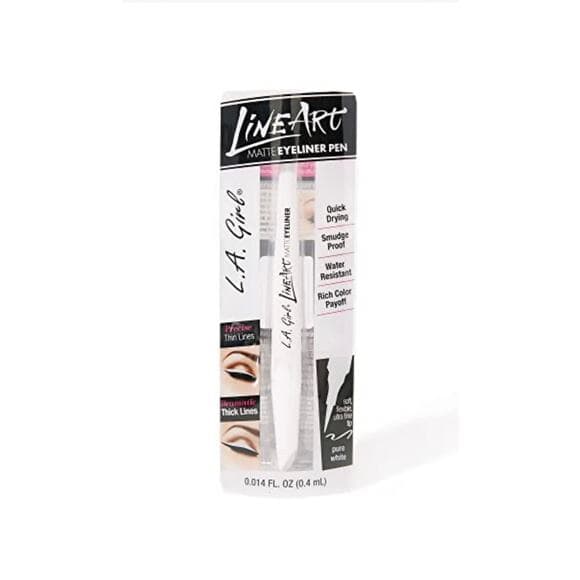 L.A. GIRL Line Art Matte Eyeliner Pen - Pure White, GLE715 New - Thumbnail 4