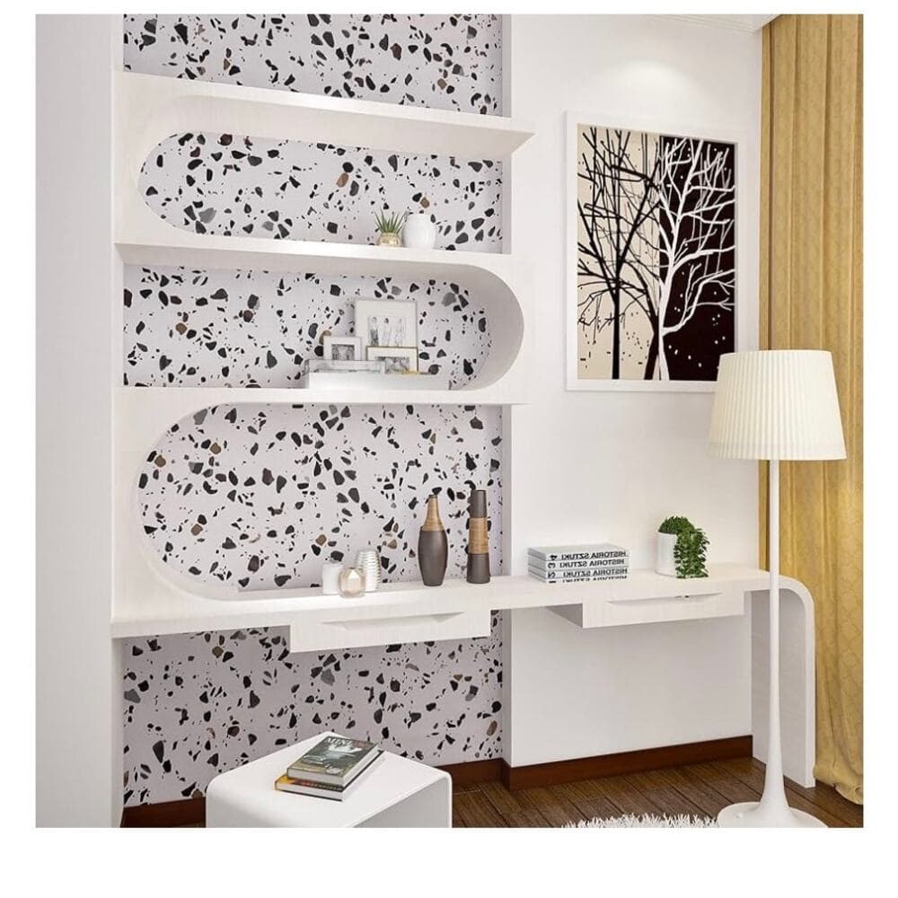 VEELIKE 15.7''x118'' Matte Terrazzo Contact Paper for Countertops Waterproof - Thumbnail 4