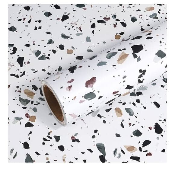 VEELIKE 15.7''x118'' Matte Terrazzo Contact Paper for Countertops Waterproof - Thumbnail 11