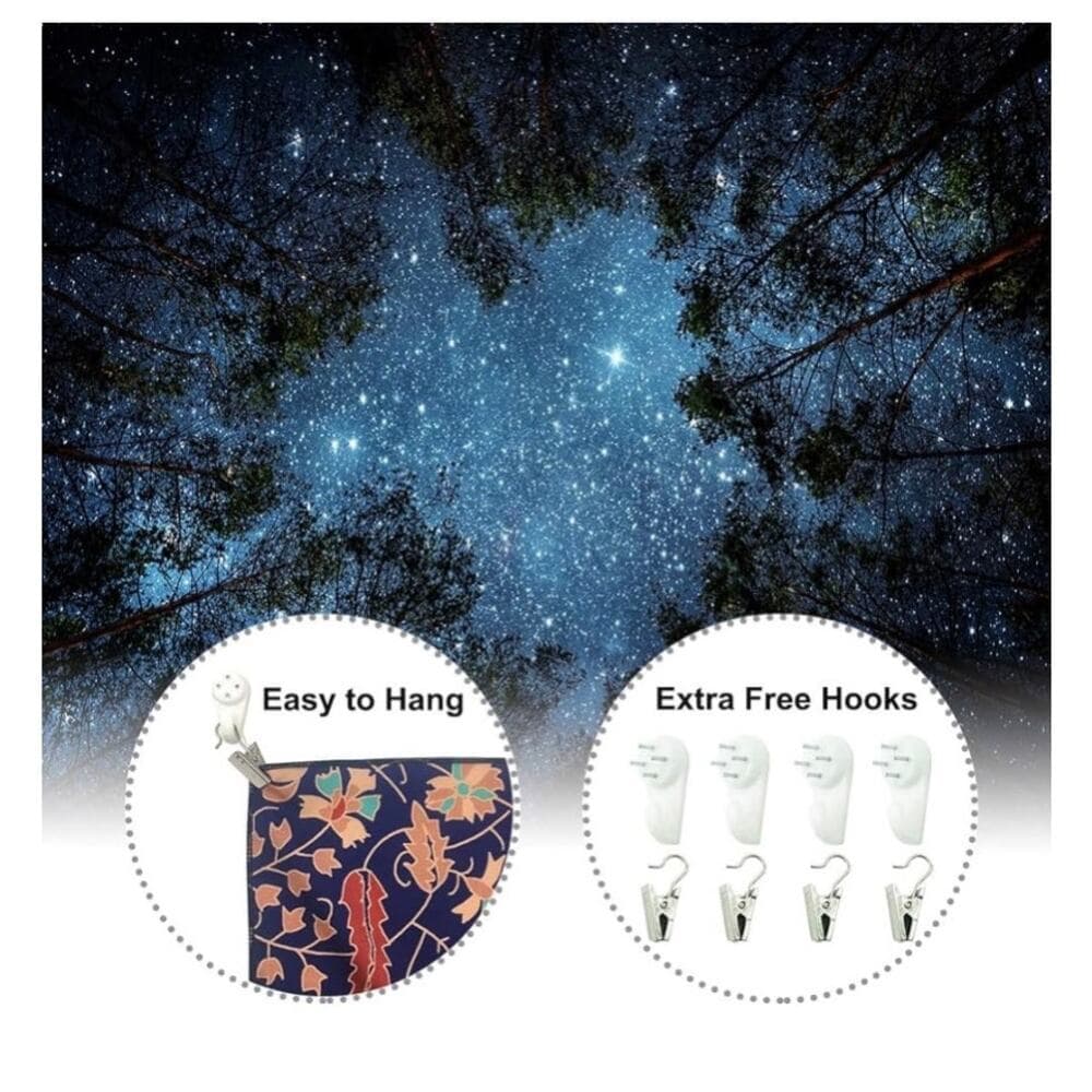 Starry Wall Tapestry, 3D Printing Forest Starry Night Tapestry Star Tree - Thumbnail 6