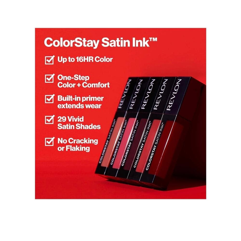 Revlon ColorStay Satin Ink Liquid Lipstick, Longwear Rich Lip Colors, Formulated - Thumbnail 2