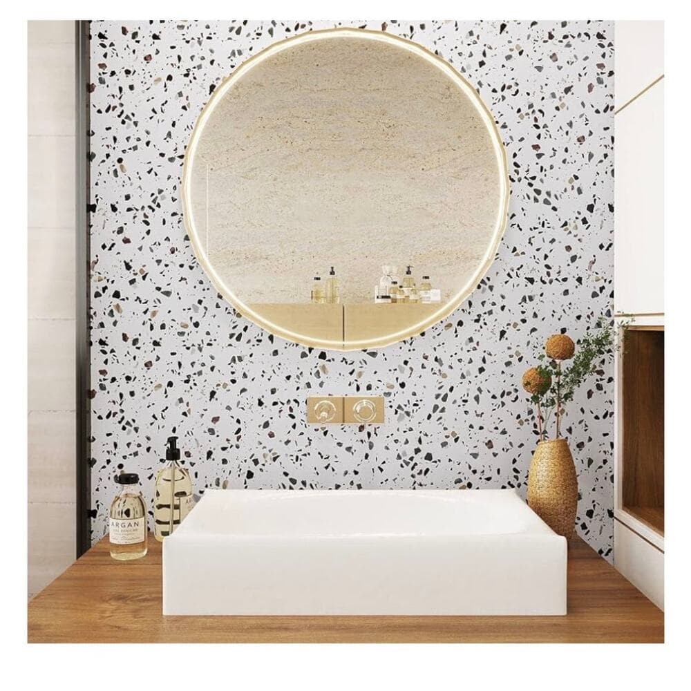 VEELIKE 15.7''x118'' Matte Terrazzo Contact Paper for Countertops Waterproof - Thumbnail 3