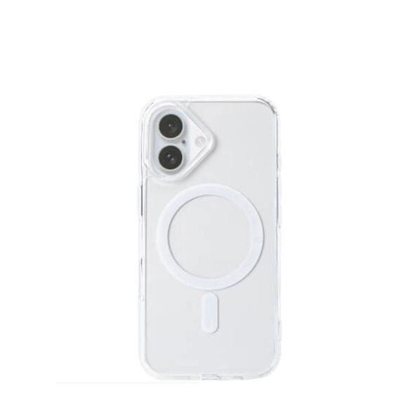 IPhone 16 Clear MagSafe Compatible Phone Case White & Sliver - Thumbnail 6