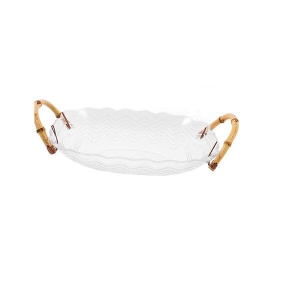 Decorative Fruit Plate Handles Elegant Storage Tray for Kitchen Counter - Thumbnail 10