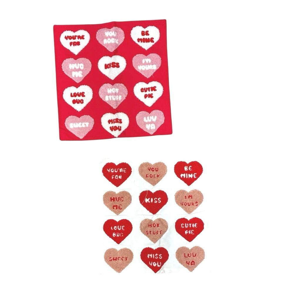 2 Valentines 16” X 16” Towels
