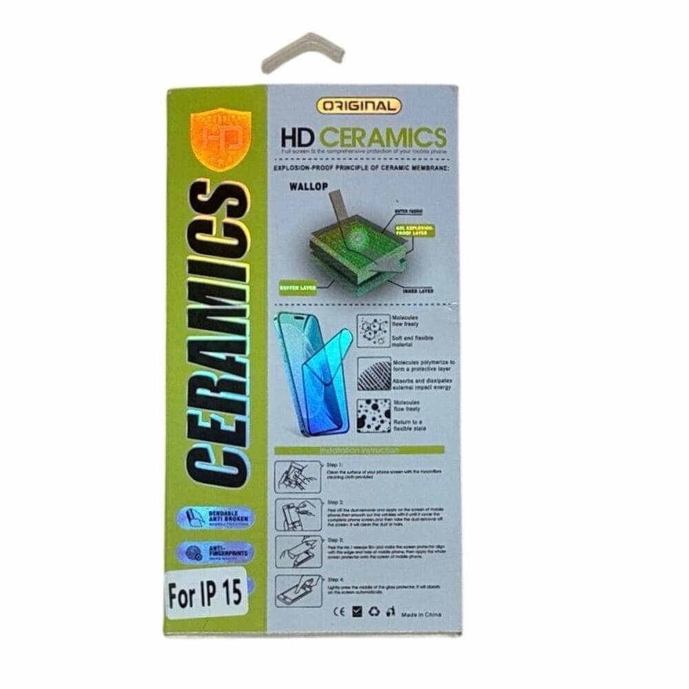 Ceramics Full Vision Display For I Phone 15