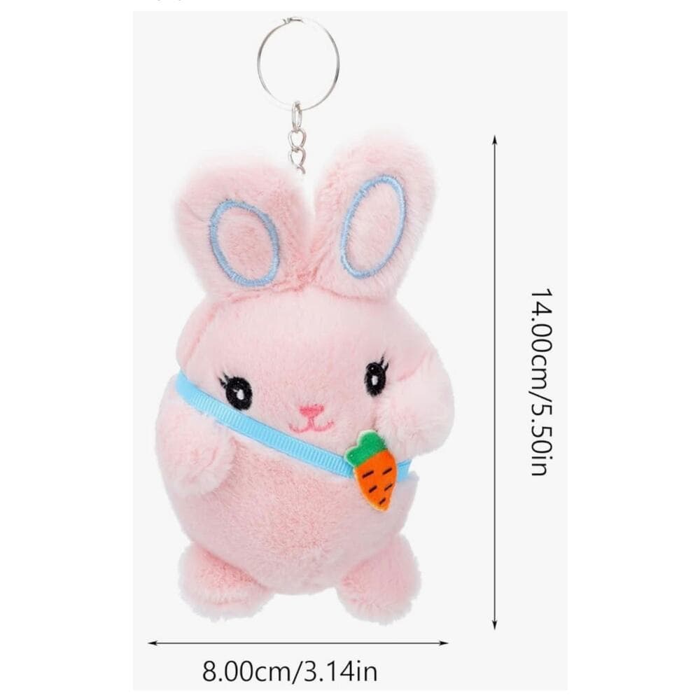 Easter Bunny Doll Keychain Easter Rabbit Pendant Soft Cute Rabbit Keychain - Thumbnail 4