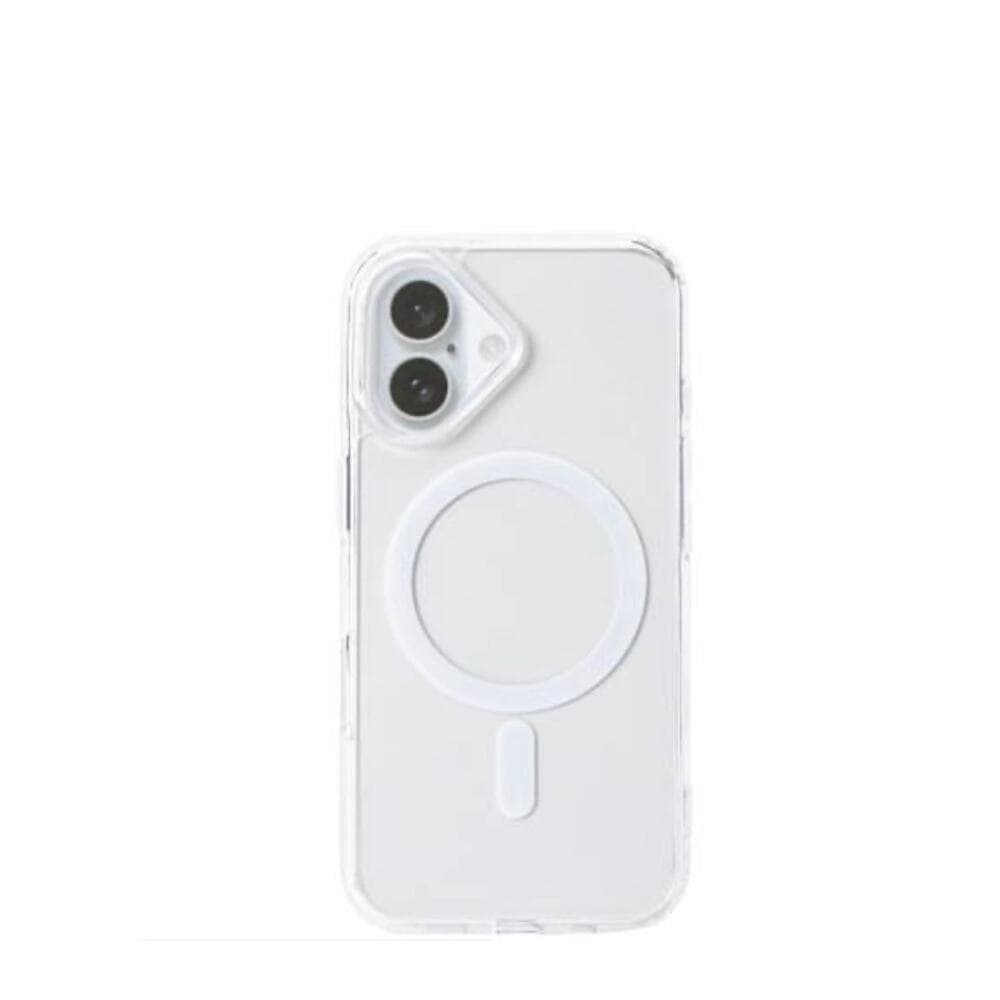 IPhone 16 Clear MagSafe Compatible Phone Case White & Sliver - Thumbnail 5