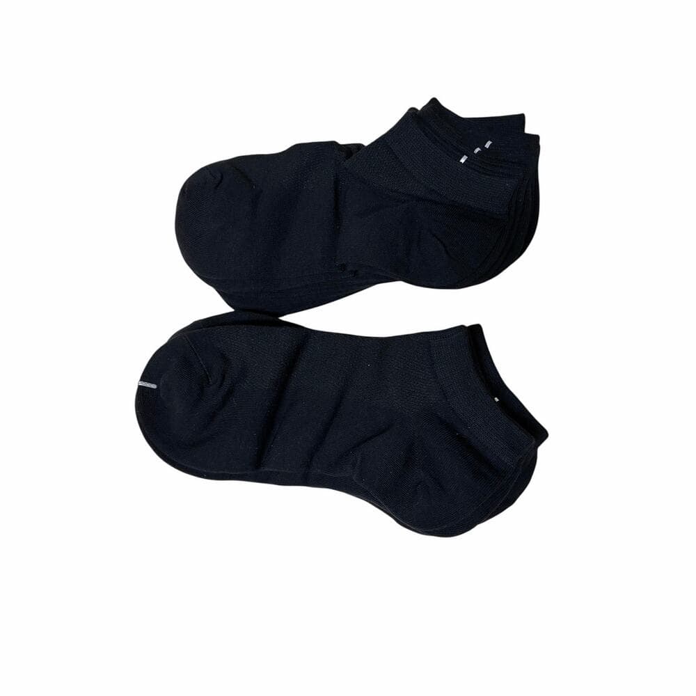 Cotton Ankle 10 Pairs Socks Black Size 6-10