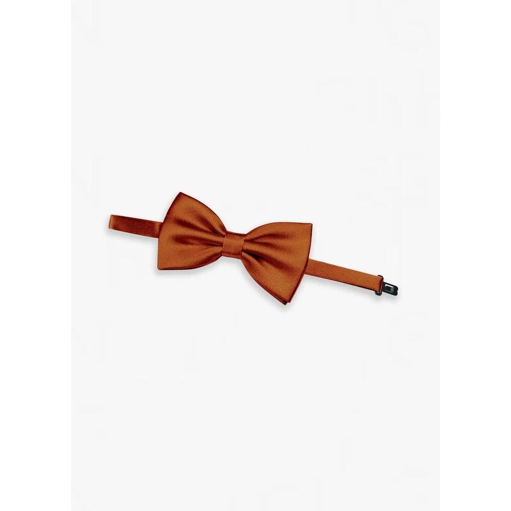 Adjustable Metallic Satin Pre-Tied Bow Tie - Thumbnail 2