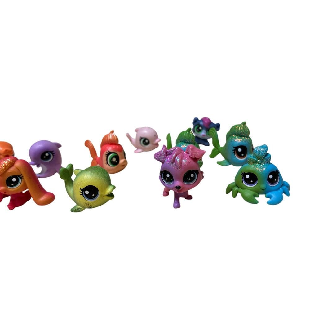 12 Pcs collection of Hasbro Littlest Pet Shop (LPS) mini figures. - Thumbnail 2