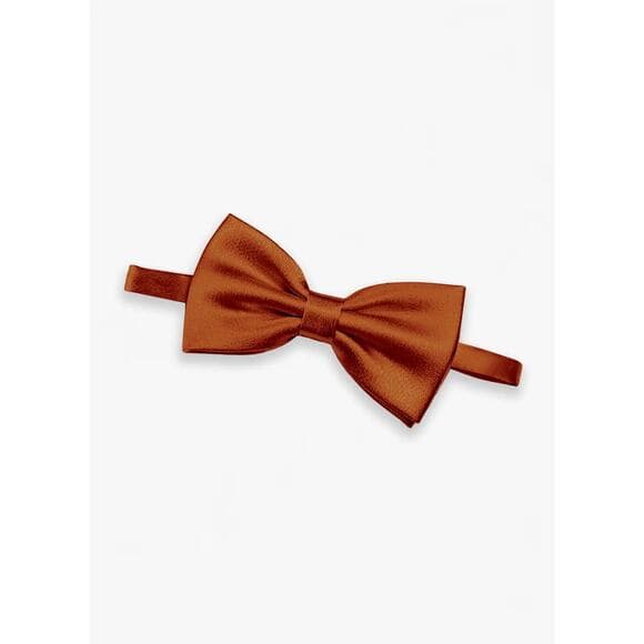 Adjustable Metallic Satin Pre-Tied Bow Tie - Thumbnail 7