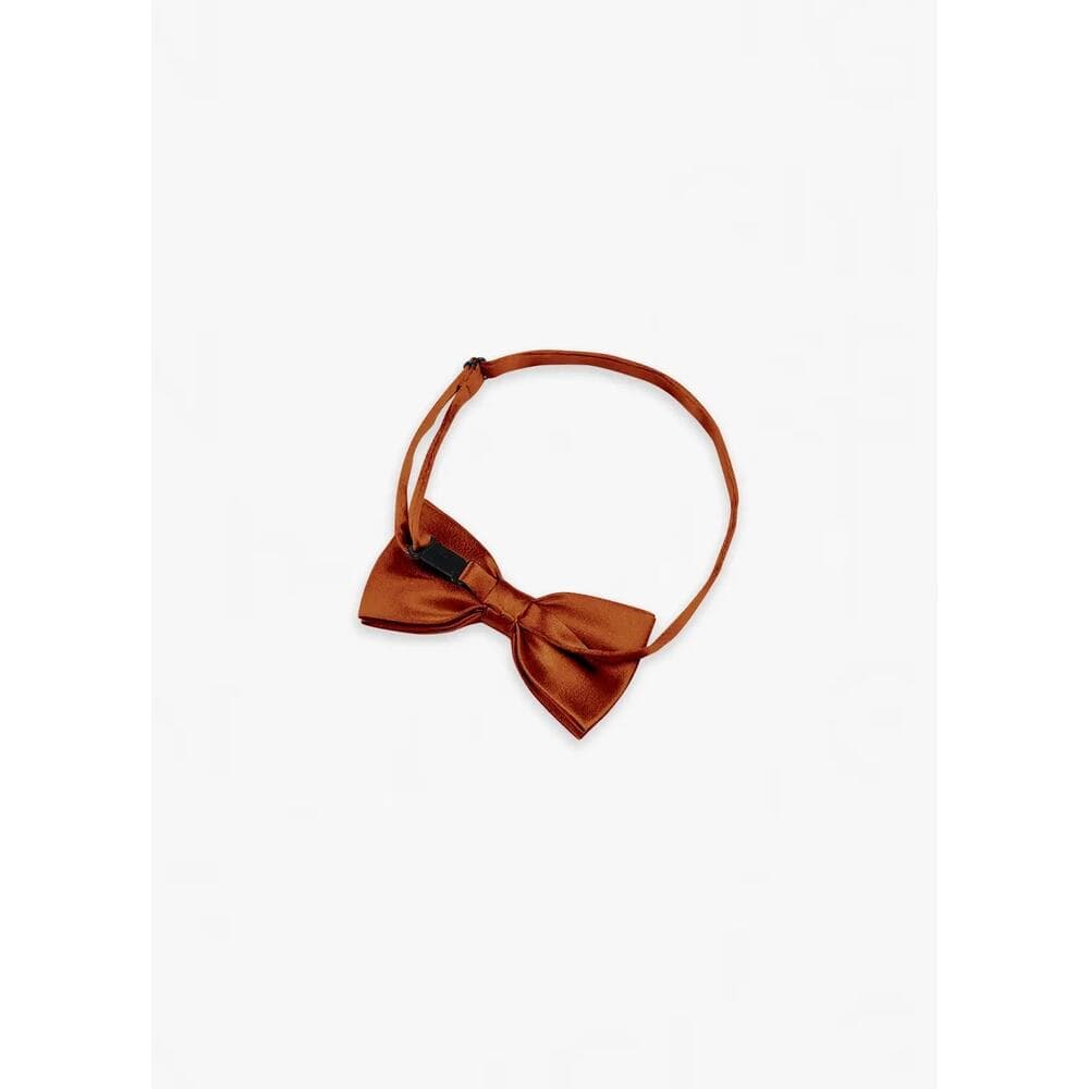 Adjustable Metallic Satin Pre-Tied Bow Tie - Thumbnail 4