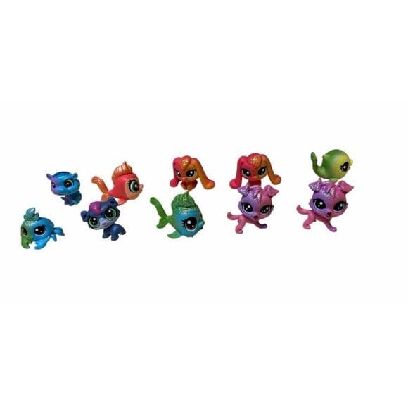 10 Pcs collection of Hasbro Littlest Pet Shop (LPS) mini figures. - Thumbnail 8