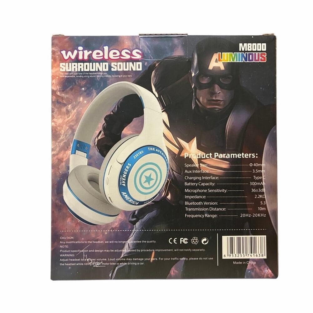 Captain America wireless Headphones M8000 - Thumbnail 2