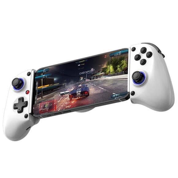 Cordless Game Controller for Switch/iOS/Android/PC/Tablet, White - Thumbnail 6