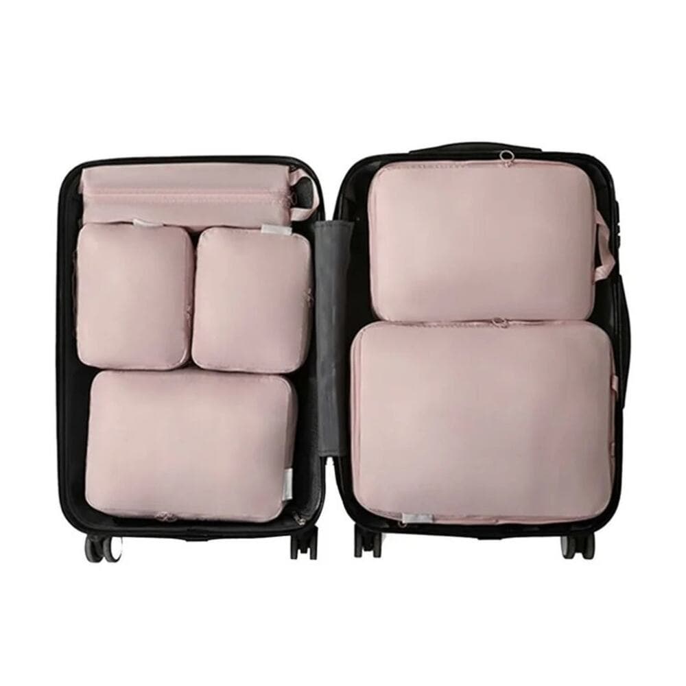 Travel Packing Cubes Six Piece Set With Large Capacity Storage Bag - Thumbnail 8