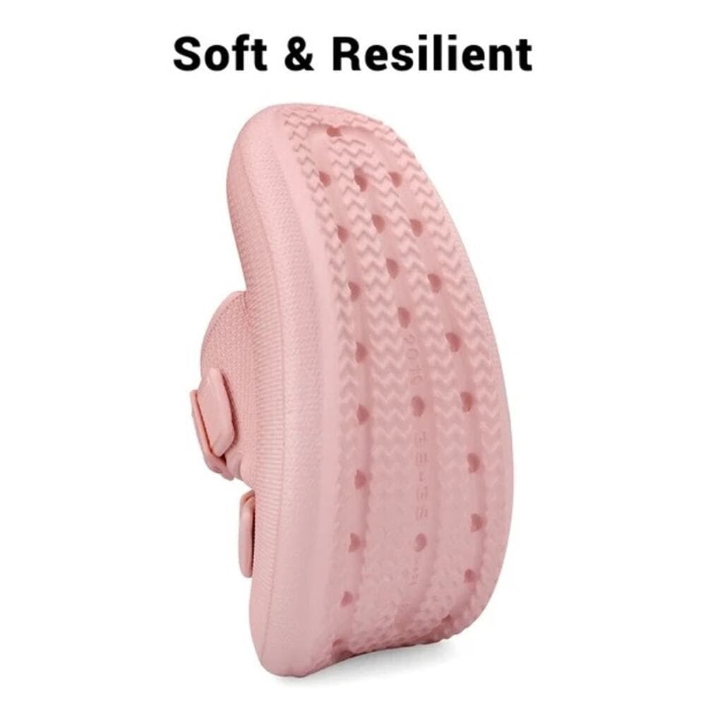 Unisex Slides Sandals Thick Sole Pillow Sandals Adjustable Double Buckle Size 6 - Thumbnail 2
