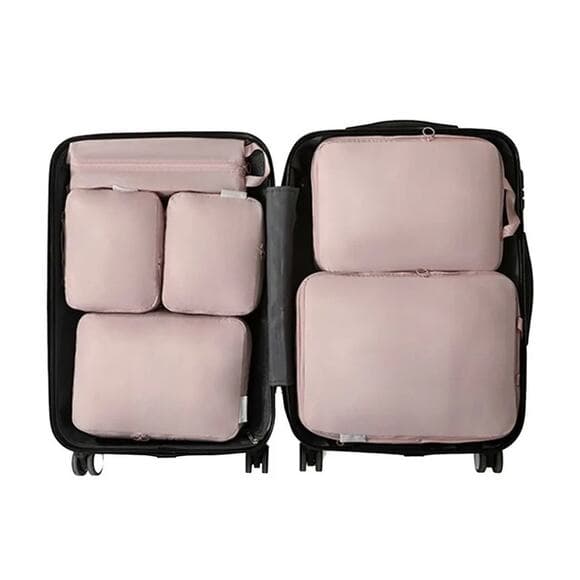 Travel Packing Cubes Six Piece Set With Large Capacity Storage Bag - Thumbnail 9