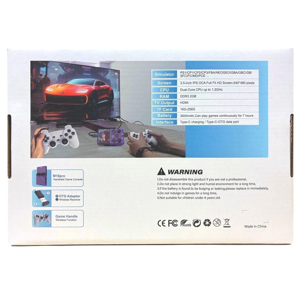 M18 Pro Game Console White