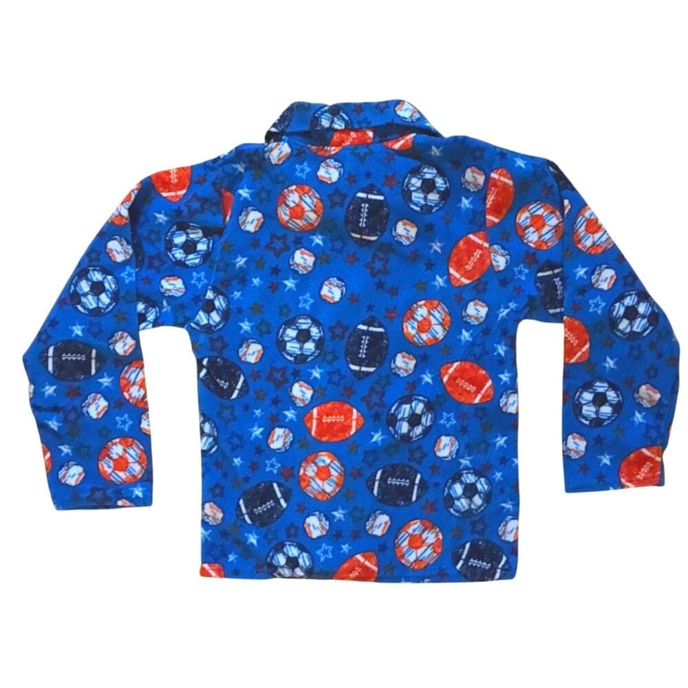 Prince of Sleep Boys' Plush Fleece Pajama Long Sleeve Size 8