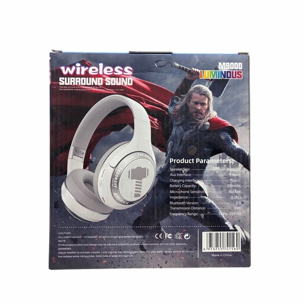 M9000 Luminous Wireless Surround Sound headphones - Thumbnail 2