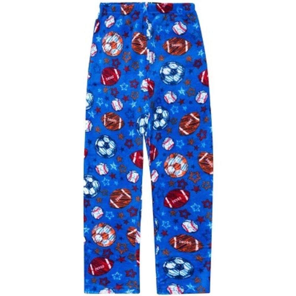 Prince of Sleep Boys' Plush Fleece Pajama Pants - Warm and Cozy Sleepwear Size 8 - Thumbnail 4