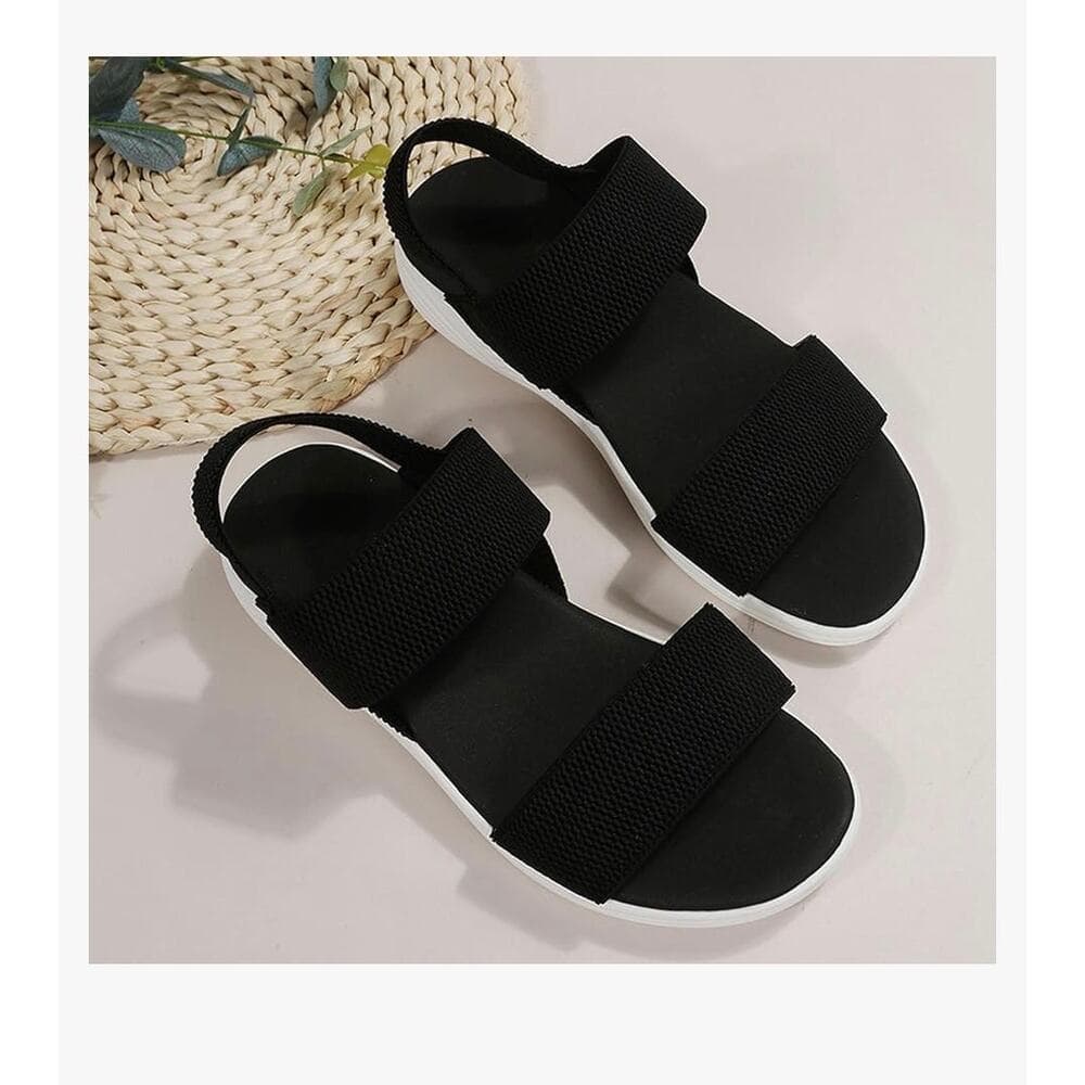 Comfortable Sandals for Women Dressy Summer Fashion Slip on Flat Slipper Sz 6 - Thumbnail 4