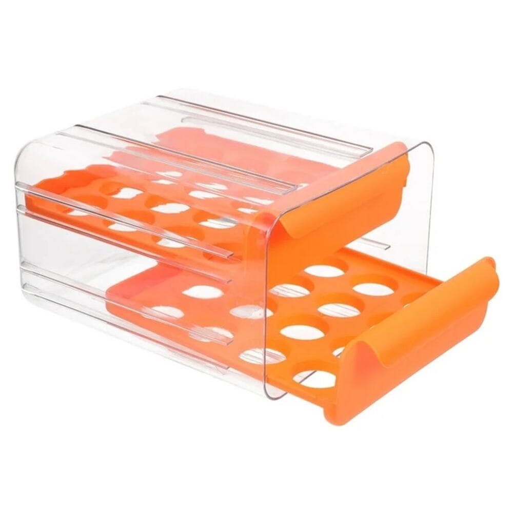 HOOWIFFY Food Containers Refrigerator Food Storage Box Orange Plastic 1 Pc