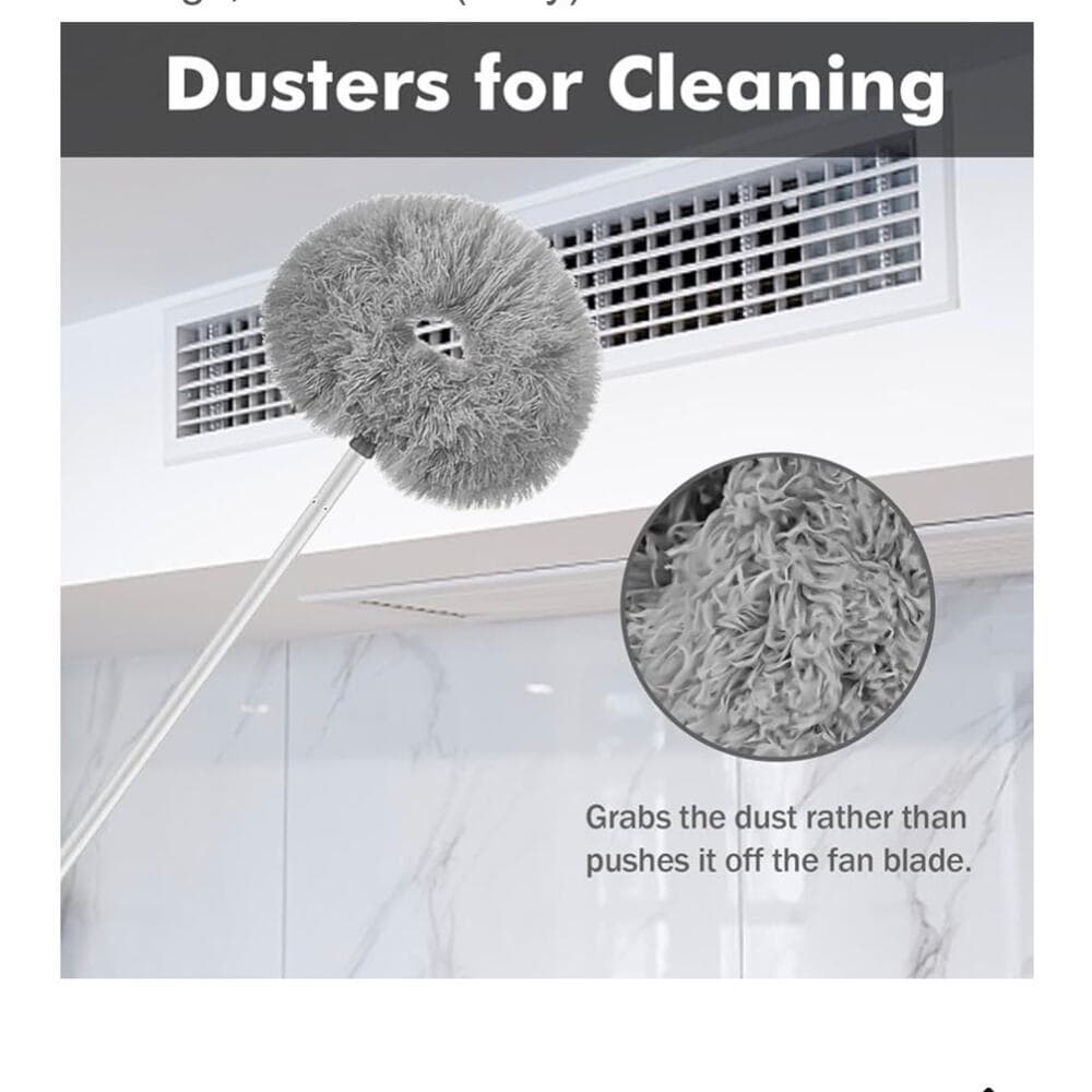 Ceiling Fan Cleaner Duster,Extra Long Dusters with Extension Pole 47 inch - Thumbnail 3