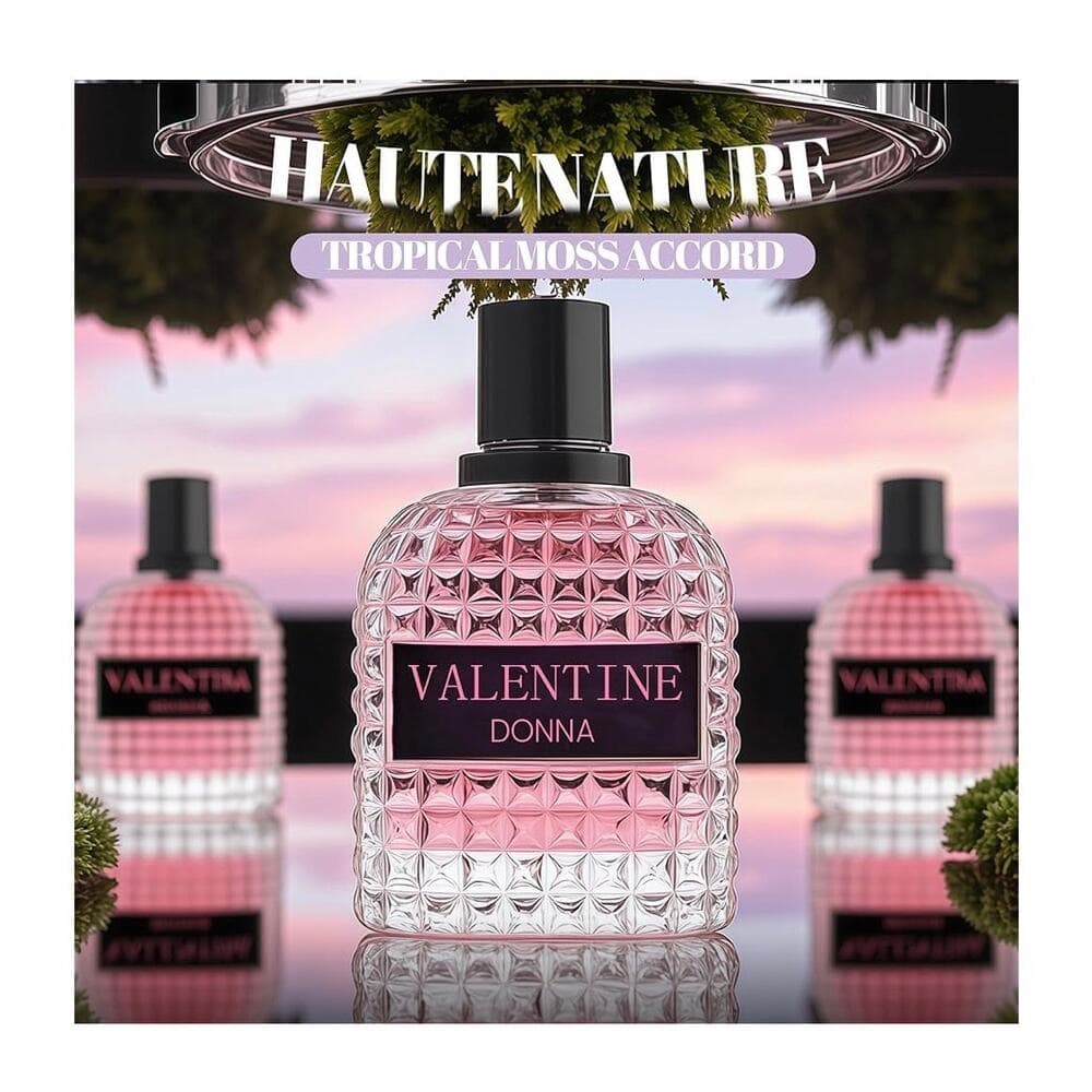 Valentine Donna Women's Perfume, Noteds with Amber Floral Jasmine - Thumbnail 5