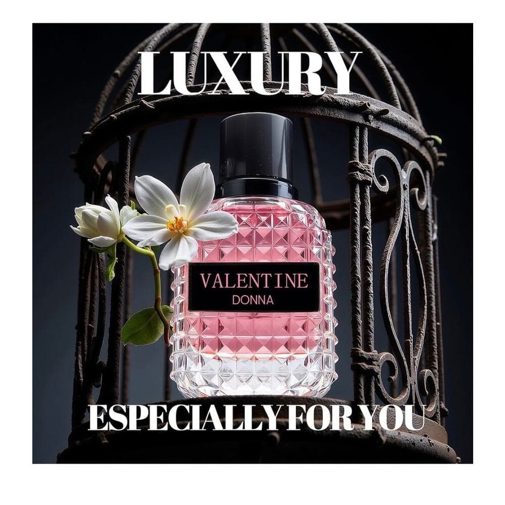 Valentine Donna Women's Perfume, Noteds with Amber Floral Jasmine - Thumbnail 2
