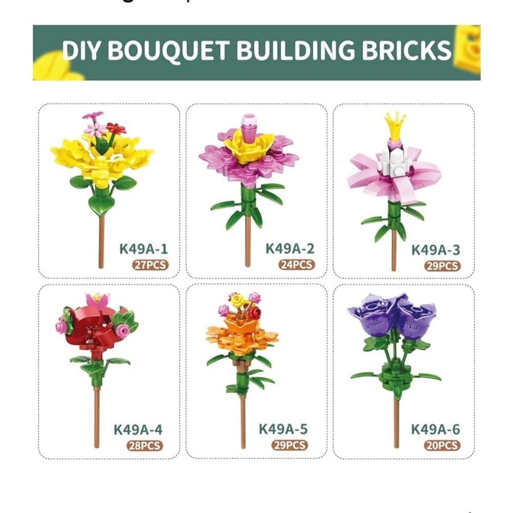 12 Pack Filled Eggs with 157 Pcs DIY Flower Garden Building Blocks - Thumbnail 2