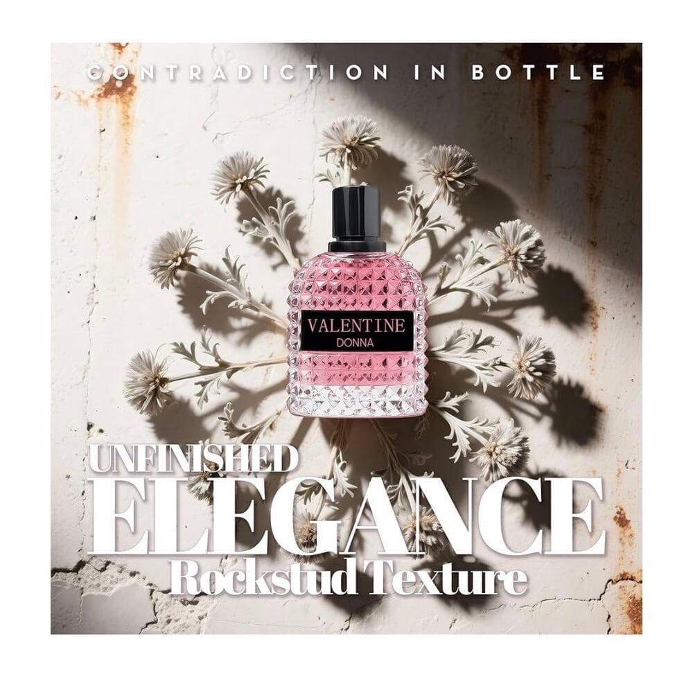 Valentine Donna Women's Perfume, Noteds with Amber Floral Jasmine - Thumbnail 3