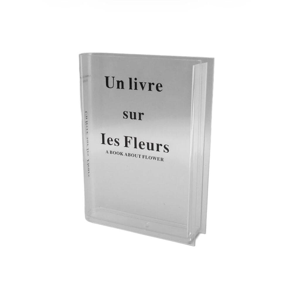 Vases Clear Book Vase Acrylic Artistic Cultural Flavor Decorative Book - Thumbnail 10