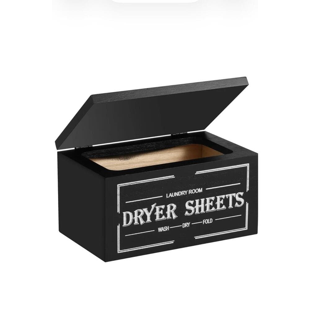 Wooden Dryer Sheet Holder With Lid Large Capacity Dustproof - Thumbnail 11