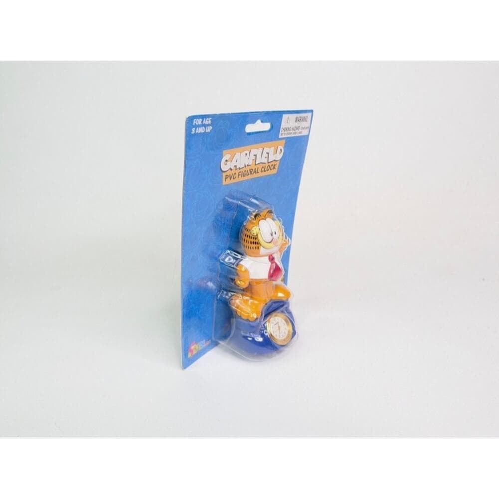 Vintage Fun Toys Garfield 4.5" PVC Figural Clock Phone Shirt &Tie - NEW! - Thumbnail 2