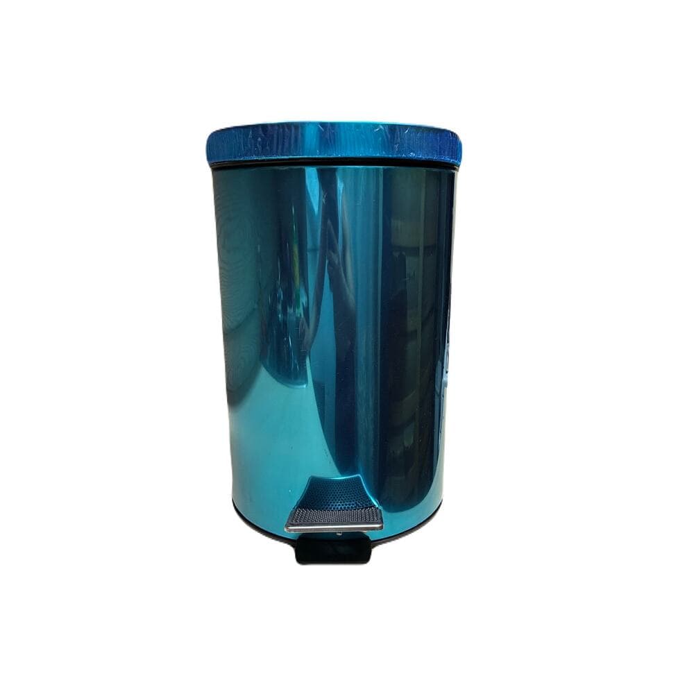 12 Litre Stainless Steel Step Bin Green - Thumbnail 4