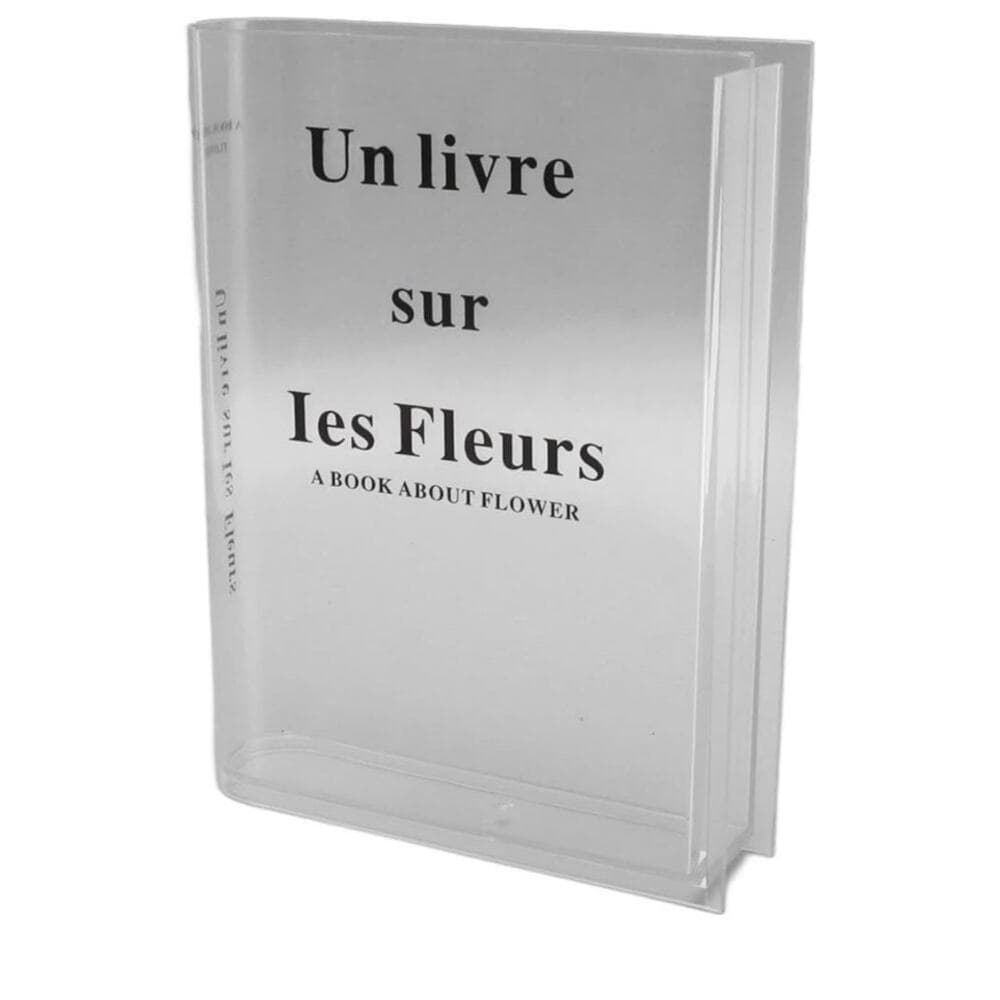 Vases Clear Book Vase Acrylic Artistic Cultural Flavor Decorative Book - Thumbnail 7