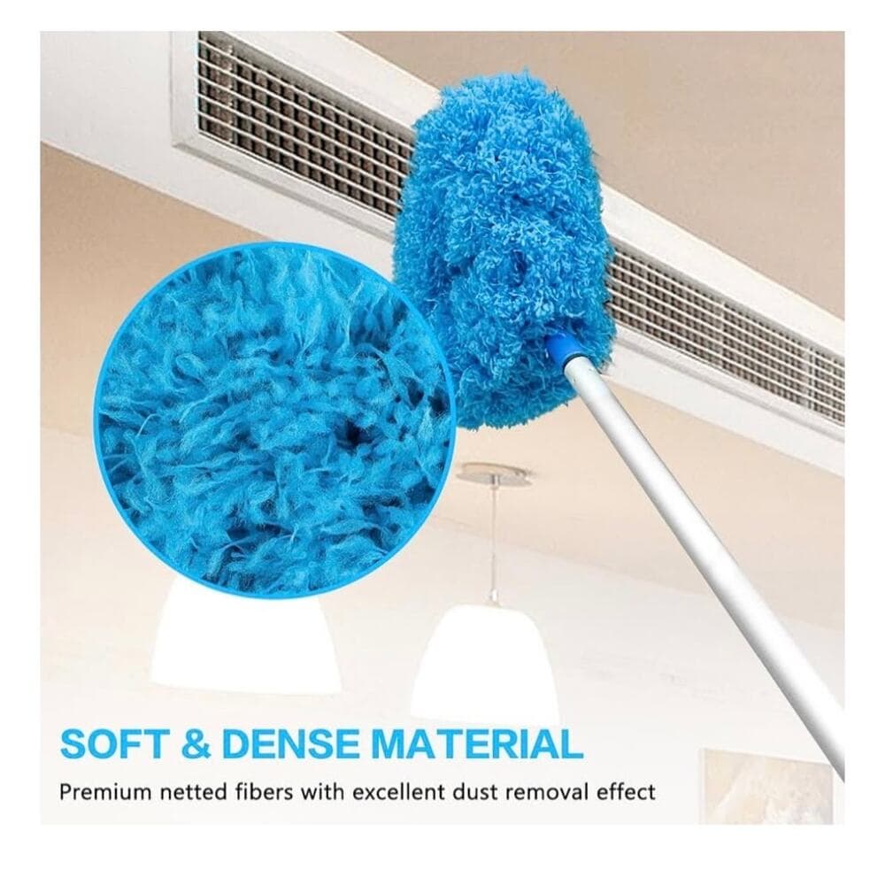 Ceiling Fan Cleaner Duster Reusable Microfiber Ceiling Fan Blade Cleaner Blue - Thumbnail 4