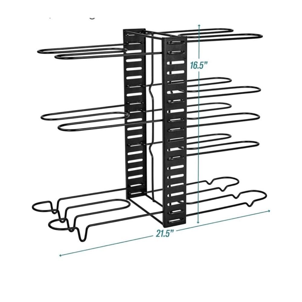 LATTI Pots and Pans Cabinet Organizer and Kitchen Storage Rack - 8 Shelf - Thumbnail 5