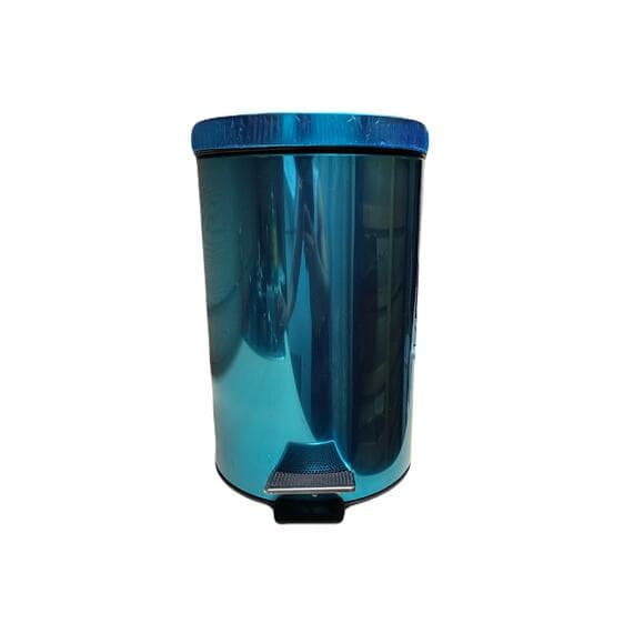 12 Litre Stainless Steel Step Bin Green - Thumbnail 5