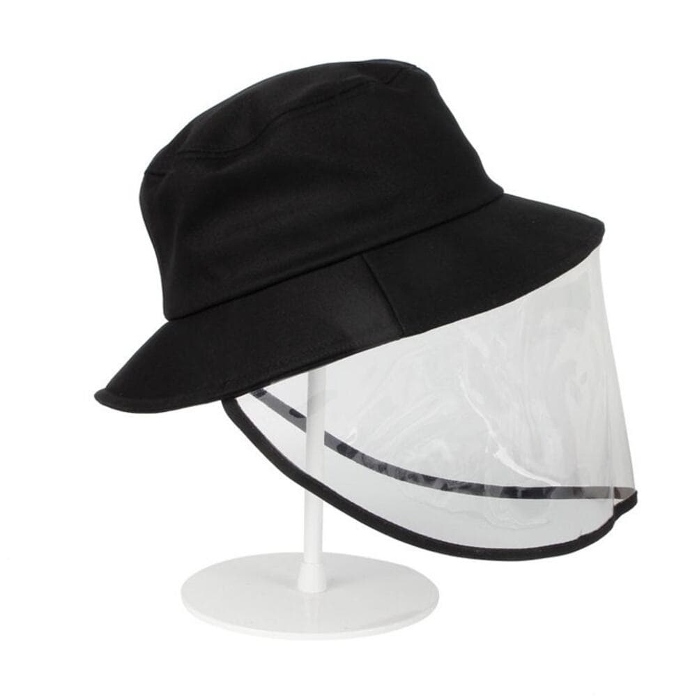 WITHMOONS Spitting Protective Hat Facial Splash proof Cover Mask GNB1267 (Black) - Thumbnail 5
