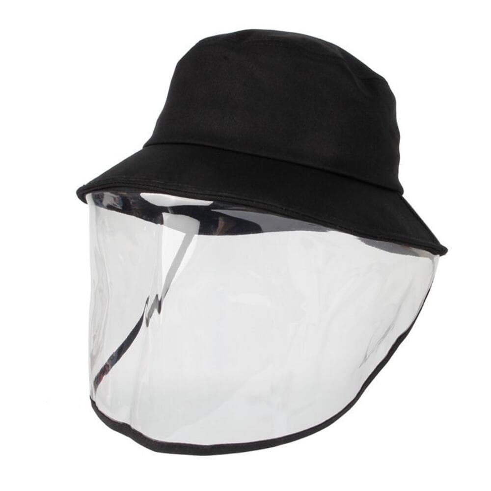 WITHMOONS Spitting Protective Hat Facial Splash proof Cover Mask GNB1267 (Black) - Thumbnail 3