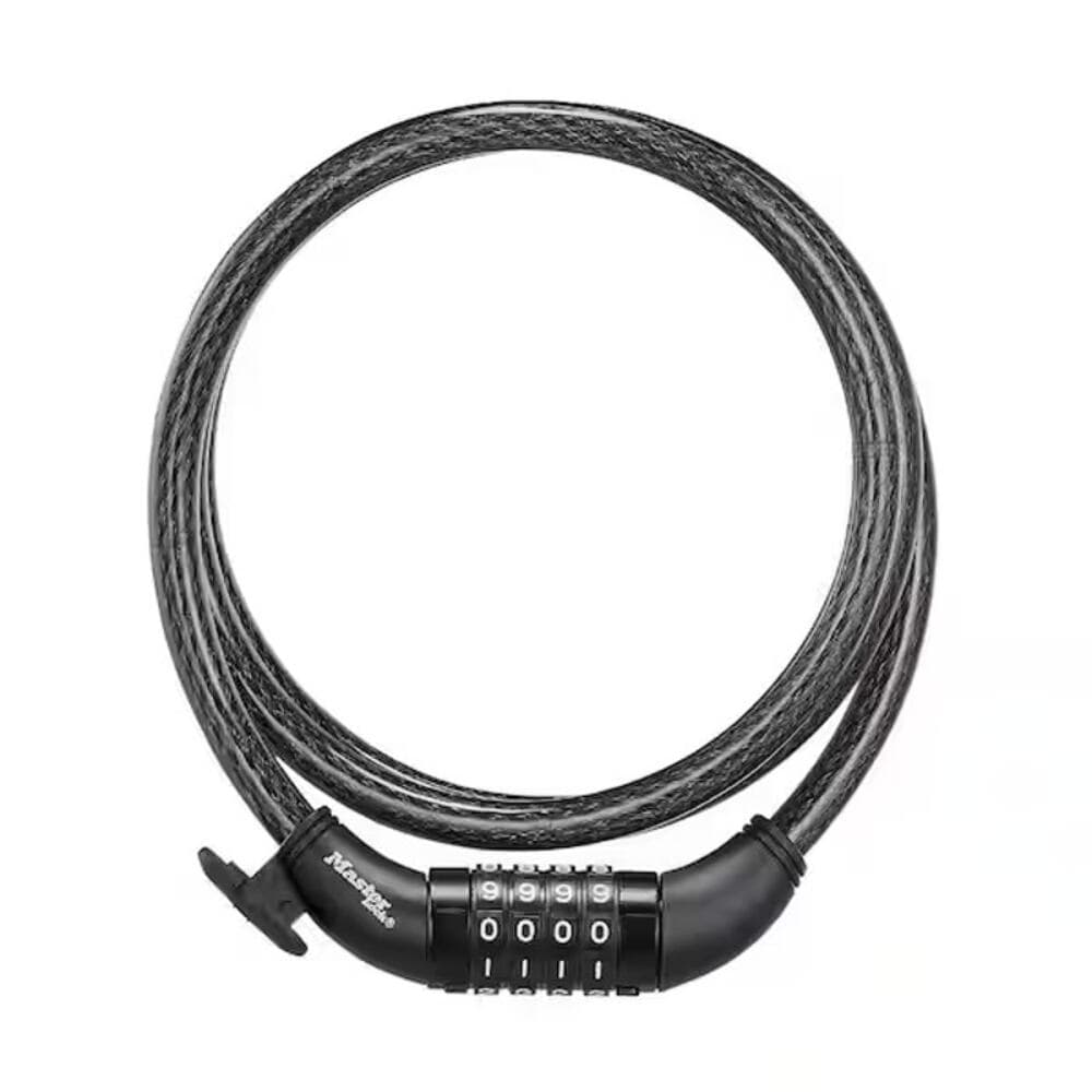 Bike Lock Cable with Combination, Resettable, 5 ft. Long - Thumbnail 9