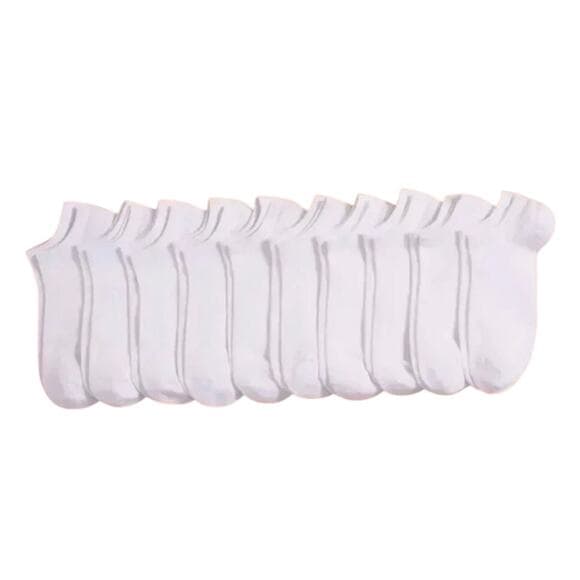 10 Pack Of White Socks - Thumbnail 4